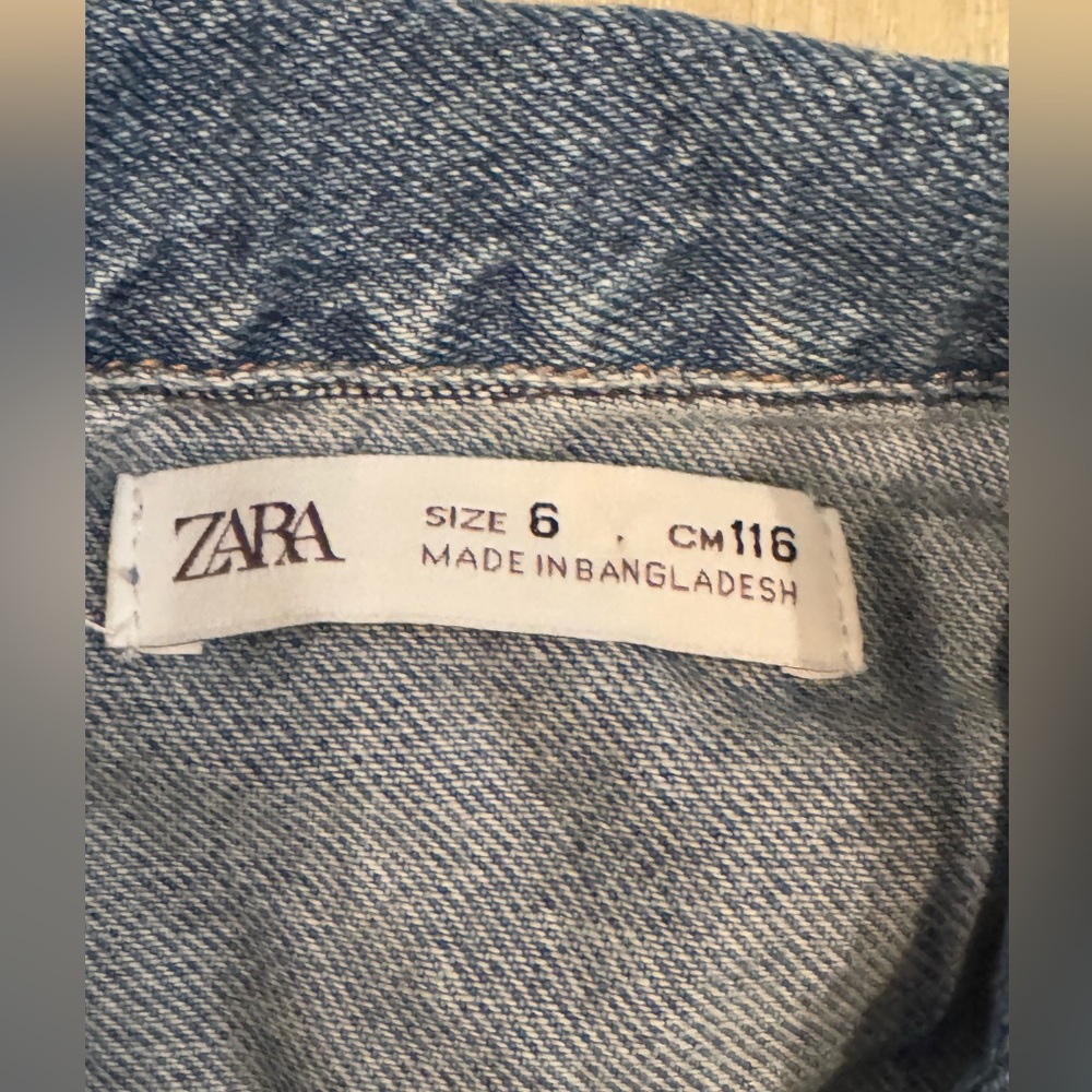 Zara Girls Denim Dress - Picture 3 of 7
